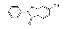 6-hydroxy-2-phenyl-1,2-benzoselenazol-3-one Structure