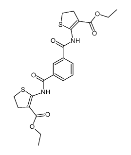 N,N'-Bis(3-ethoxycarbonyl-4,5-dihydrothien-2-yl)-isophthalsaeurediamid Structure