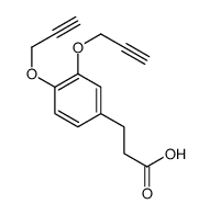 3-[3,4-bis(prop-2-ynoxy)phenyl]propanoic acid Structure