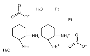 Diaquo[(1R,2R)-1,2-cyclohexanediamine]platinuM Dimer Dinitrate Structure