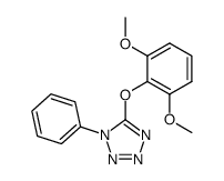 5-(2,6-dimethoxyphenoxy)-1-phenyl-1H-1,2,3,4-tetrazole结构式