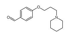 4-(3-piperidin-1-ylpropoxy)benzaldehyde structure