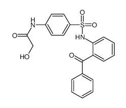 N-[4-[(2-benzoylphenyl)sulfamoyl]phenyl]-2-hydroxyacetamide结构式