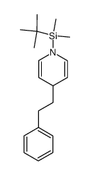 1-(tert-butyldimethylsilyl)-4-phenethyl-1,4-dihydropyridine结构式