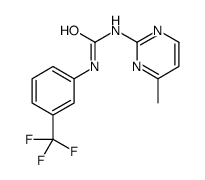 1-(4-Methyl-2-pyrimidinyl)-3-[3-(trifluoromethyl)phenyl]ure结构式