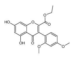 3-(2,4-dimethoxy-phenyl)-5,7-dihydroxy-4-oxo-4H-chromene-2-carboxylic acid ethyl ester Structure