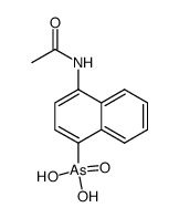 (4-acetylamino-[1]naphthyl)-arsonic acid Structure