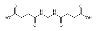 N,N'-methanediyl-bis-succinamic acid结构式