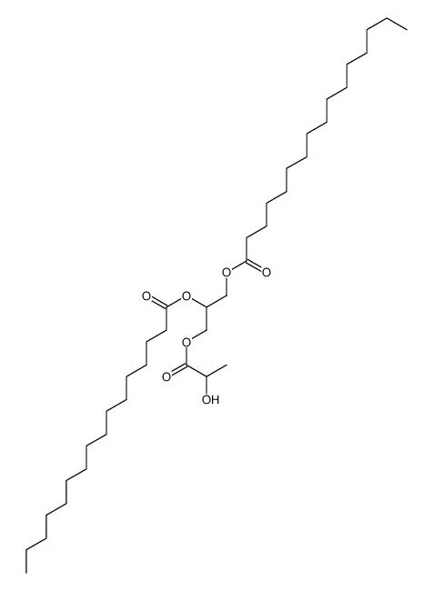 [2-hexadecanoyloxy-3-(2-hydroxypropanoyloxy)propyl] hexadecanoate Structure