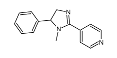 4-(1-methyl-5-phenyl-4,5-dihydroimidazol-2-yl)pyridine Structure