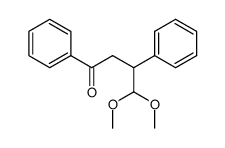 4,4-dimethoxy-1,3-diphenyl-butan-1-one Structure