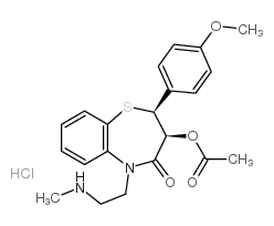 desmethyl diltiazem hcl Structure