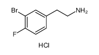 Benzeneethanamine, 3-bromo-4-fluoro-, hydrochloride Structure