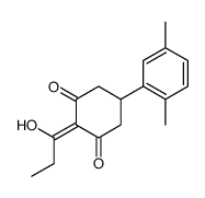 5-(2,5-dimethylphenyl)-2-(1-hydroxypropylidene)cyclohexane-1,3-dione Structure