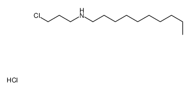 N-(3-chloropropyl)decan-1-amine,hydrochloride结构式