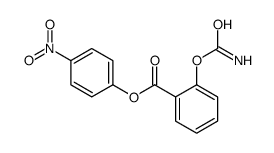 (4-nitrophenyl) 2-carbamoyloxybenzoate结构式