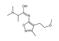 2-(dimethylamino)-N-[4-(2-methoxyethyl)-3-methyl-1,2-oxazol-5-yl]propanamide结构式