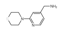 (2-硫代吗啉吡啶-4-基)甲胺结构式