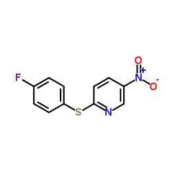 2-[(4-Fluorophenyl)sulfanyl]-5-nitropyridine结构式