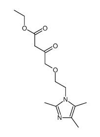 ethyl 4-[2-(2,4,5-trimethylimidazol-1-yl)ethoxy]-3-ketobutanoate Structure