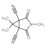 3,6,6-Trimethyl-2,4-dioxo-3-azabicyclo(3.1.0)hexane-1,5-dicarbonitrile Structure