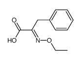 2-ethoxyimino-3-phenylpropionic acid结构式