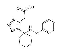 2-[5-[1-(benzylamino)cyclohexyl]tetrazol-1-yl]acetic acid结构式