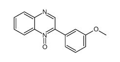 2-(3-methoxyphenyl)-1-oxidoquinoxalin-1-ium结构式