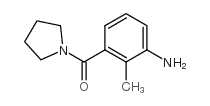 (3-amino-2-methylphenyl)-pyrrolidin-1-ylmethanone Structure