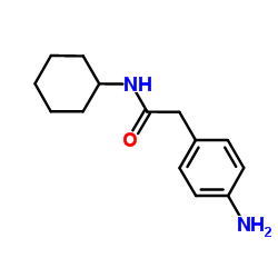 2-(4-Aminophenyl)-N-cyclohexylacetamide结构式