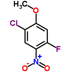 1-Chloro-4-fluoro-2-methoxy-5-nitrobenzene structure