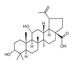 3α,11α-dihydroxylup-20(29)-en-28-oic acid Structure