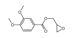 oxiranylmethyl veratrate Structure