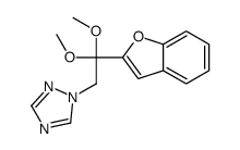 1-[2-(1-benzofuran-2-yl)-2,2-dimethoxyethyl]-1,2,4-triazole结构式