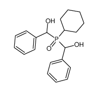 Cyclohexyl-bis-(α-hydroxy-benzyl)-phosphinoxid Structure