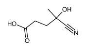 4-Cyano-4-hydroxyvaleric acid Structure