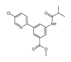 3-(5-chloropyridin-2-yl)-5-isobutyrylaminobenzoic acid methyl ester Structure