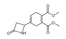 4-(4-oxoazetidin-2-yl)cyclohexa-1,4-diene-1,2-dicarboxylic acid dimethyl ester Structure