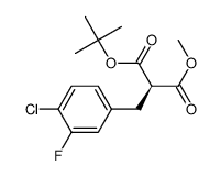 (R)-methyl 2-(tert-butoxycarbonyl)-3-(4-chloro-3-fluorophenyl)propanoate Structure