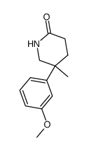 5-methyl-5-(m-methoxyphenyl)-2-piperidone Structure