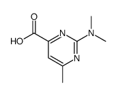 2-dimethylamino-6-methyl-pyrimidine-4-carboxylic acid Structure