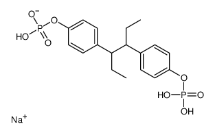 sodium,[4-[(3R,4S)-4-(4-phosphonooxyphenyl)hexan-3-yl]phenyl] hydrogen phosphate Structure