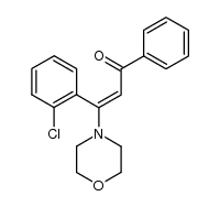 2-chloro-β-morpholino-chalcone结构式