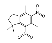 3,3,5,7-tetramethyl-4,6-dinitro-1,2-dihydroindene结构式