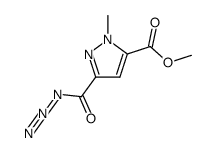 methyl 3-(azidocarbonyl)-1-methyl-1H-pyrazole-5-carboxylate结构式