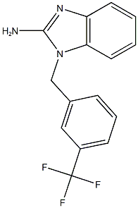 1-{[3-(trifluoromethyl)phenyl]methyl}-1H-1,3-benzodiazol-2-amine Structure