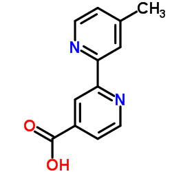 4'-Methyl-2,2'-bipyridine-4-carboxylic acid Structure