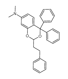 N,N-dimethyl-2-phenethyl-4,4-diphenyl-4H-benzo[d][1,3]dioxin-7-amine Structure