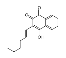 3-hex-1-enyl-4-hydroxynaphthalene-1,2-dione Structure