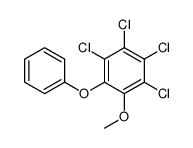 1,2,3,4-tetrachloro-5-methoxy-6-phenoxybenzene Structure